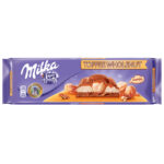 CIOCOLATA CU ALUNE SI CARAMEL MILKA 300G